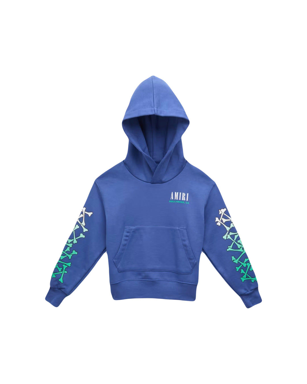 Amiri Stacked Bones Hoodie Kids Blue