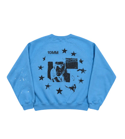 Happy Memories Don't Die 10MM Club Crewneck Blue