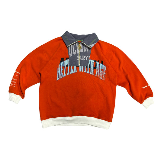 Better With Age Stogie Quarter Zip Orange/Assorted