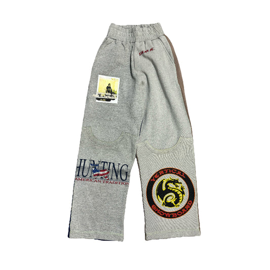 Better With Age Hollywood Reconstructed Sweatpants Heather Grey/Blue/Brown