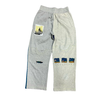 Better With Age Hollywood Reconstructed Sweatpants Heather Grey/Blue