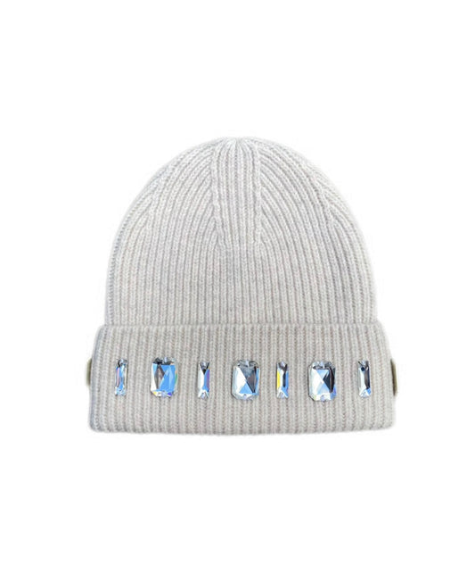 Louis Crown Rhinestone Beanie Pure