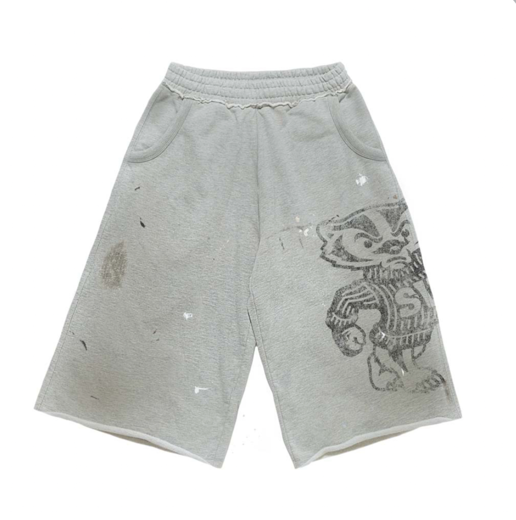 Saint Vanity Badger Long Shorts Grey