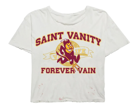 Saint Vanity Sun Devil T-Shirt White