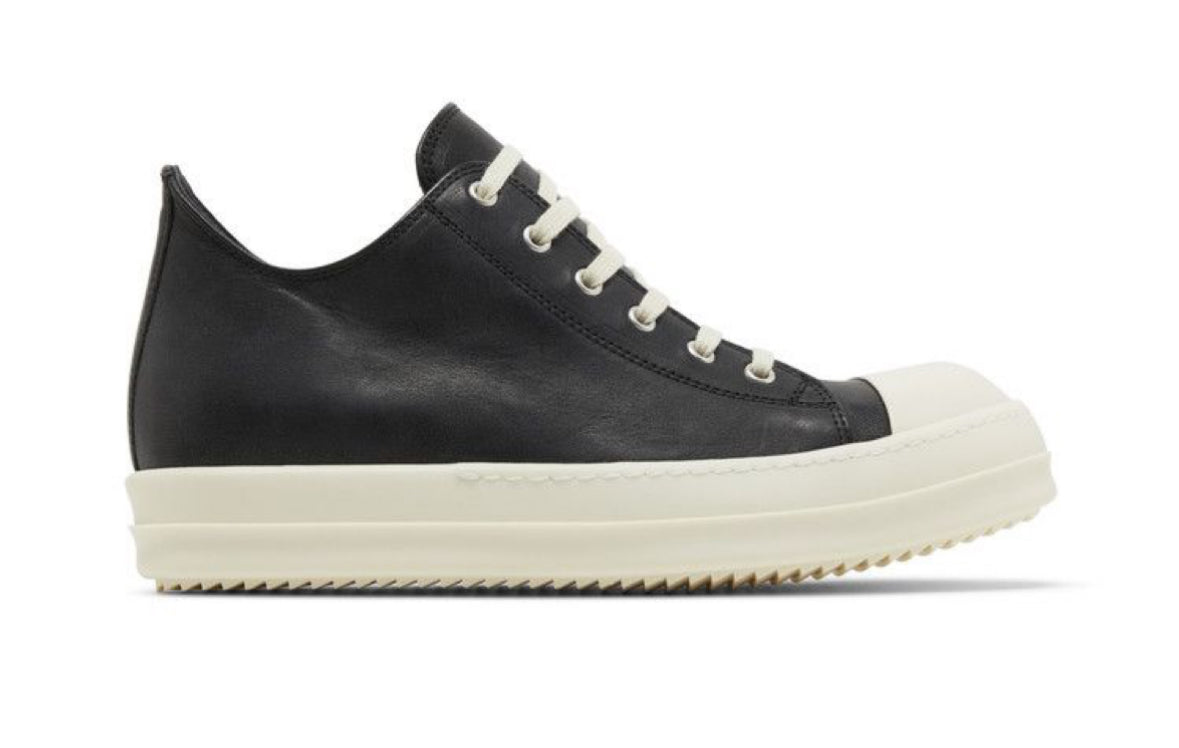 Rick Owens Lido Leather Low Black/Milk