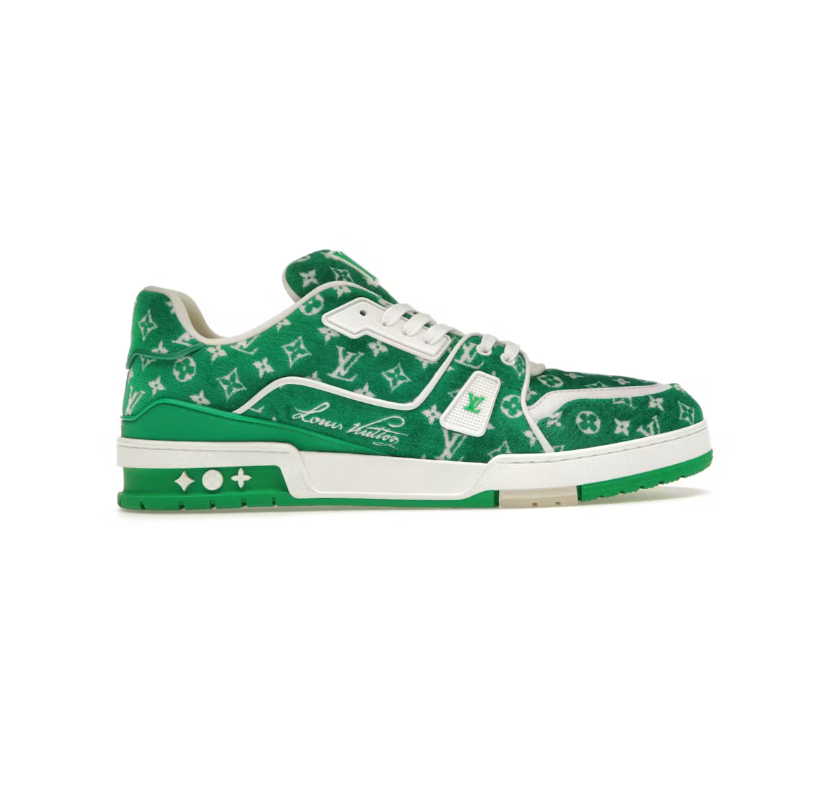 Louis Vuitton Trainer Monogram Textile Green/White