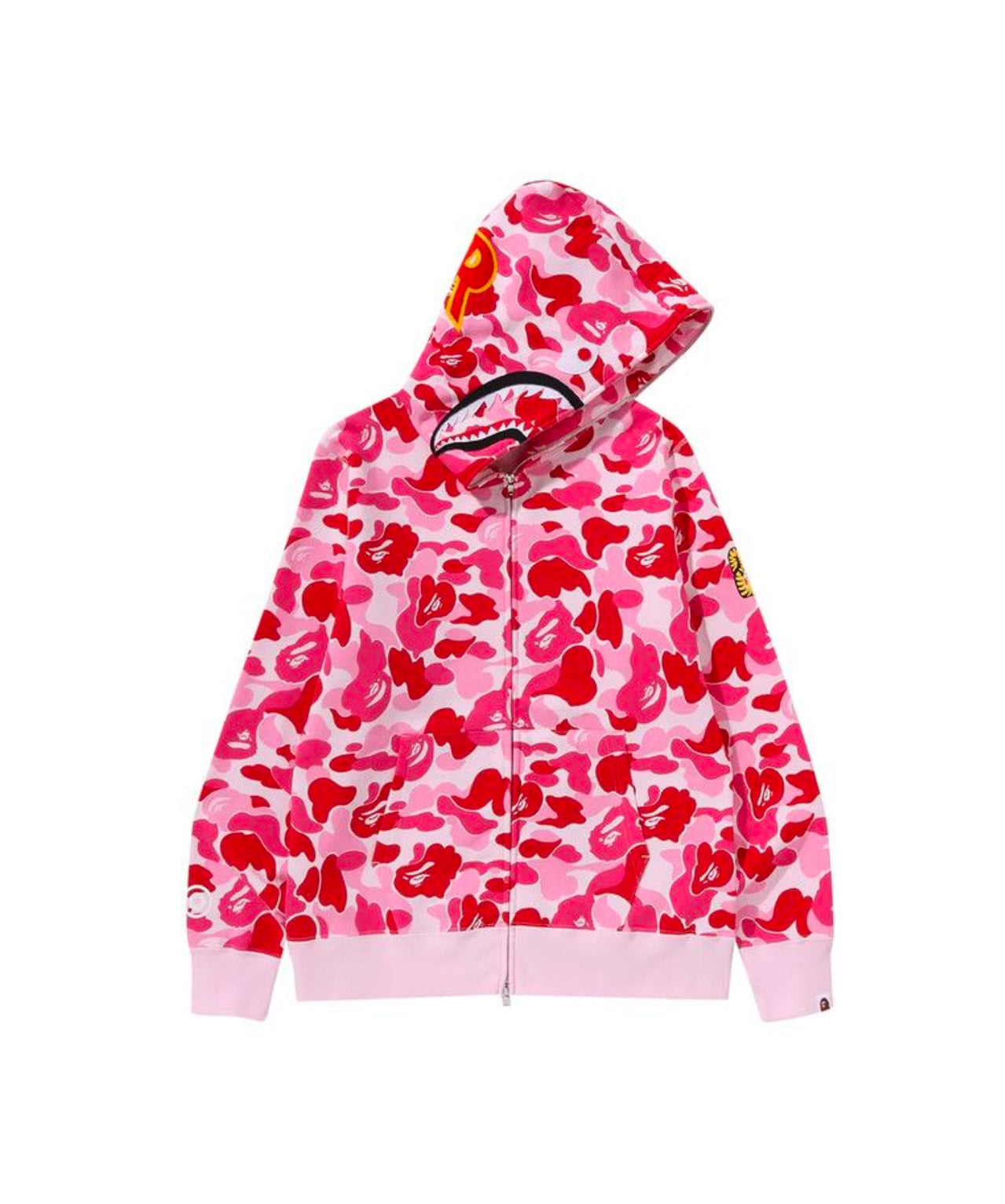 Bape Poner ABC Camo 2nd Shark Full Zip Pink