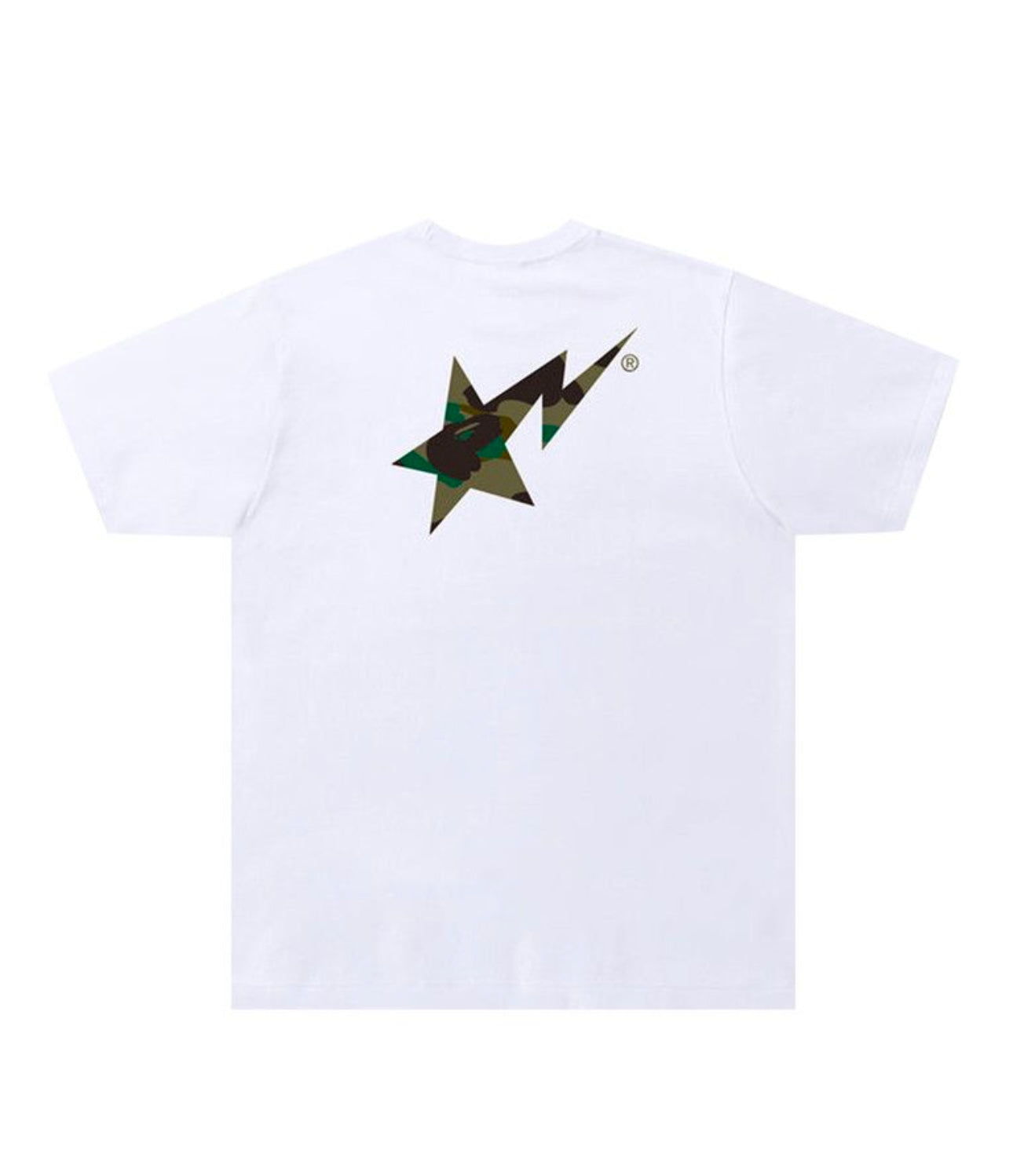 Bape Sta 1st Camo Logo T-Shirt White Green