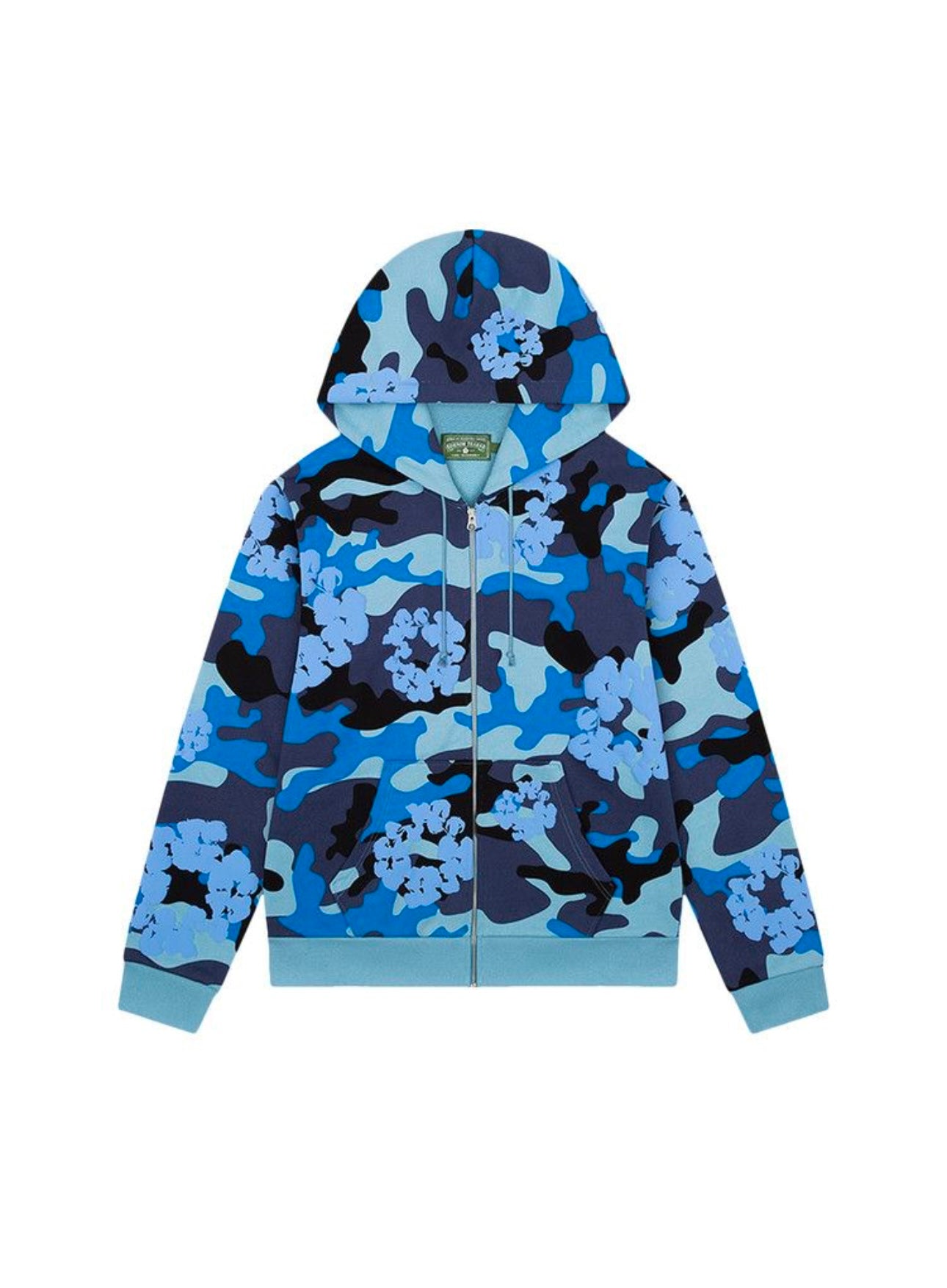 Denim Tears Camo Wreath Hoodie Blue