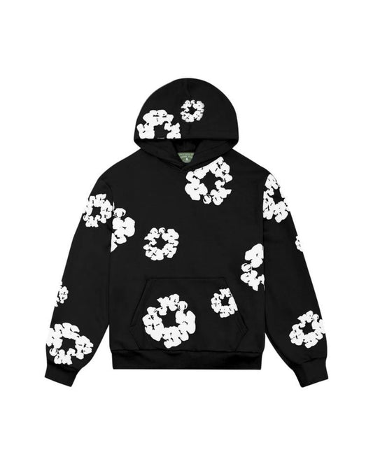 Denim Tears Cotton Wreath Hoodie Black