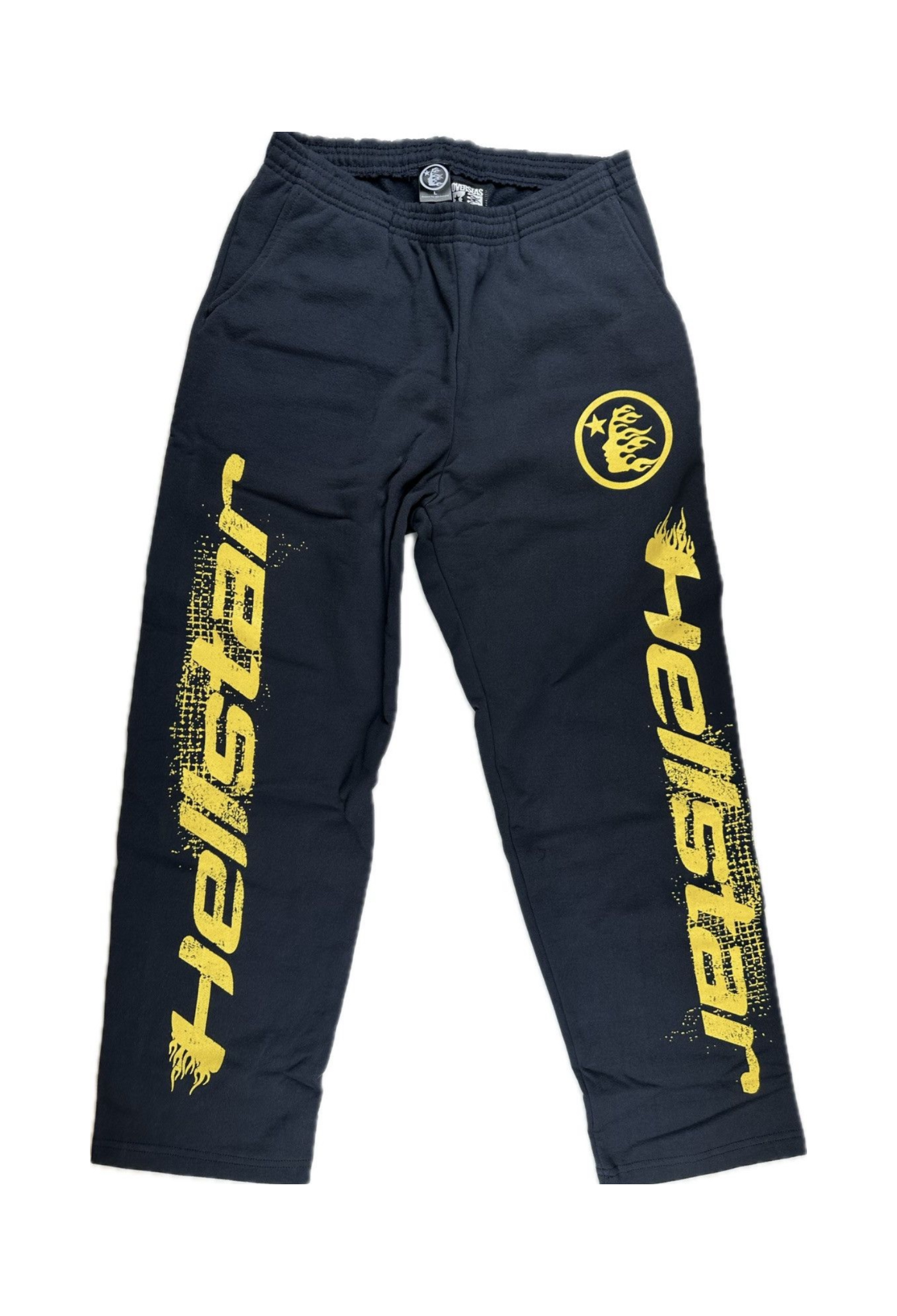 Hellstar Overseas Exclusive Sweatpants Navy Yellow