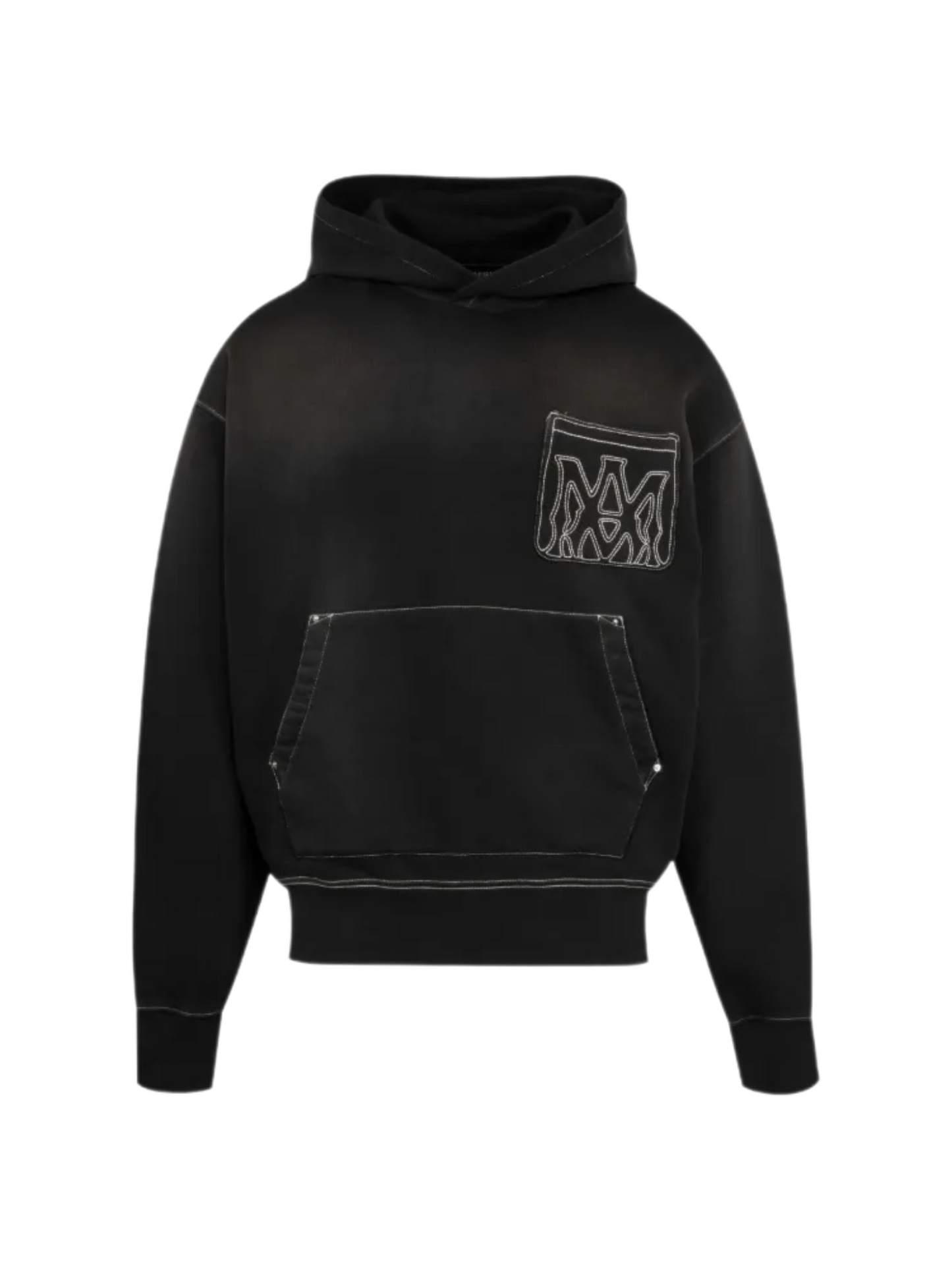 Amiri MA Outline Oversized Hoodie Black