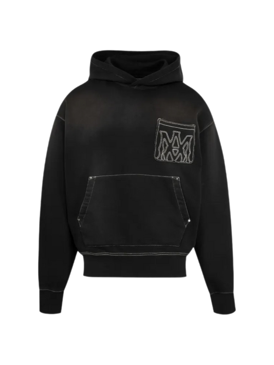 Amiri MA Outline Oversized Hoodie Black