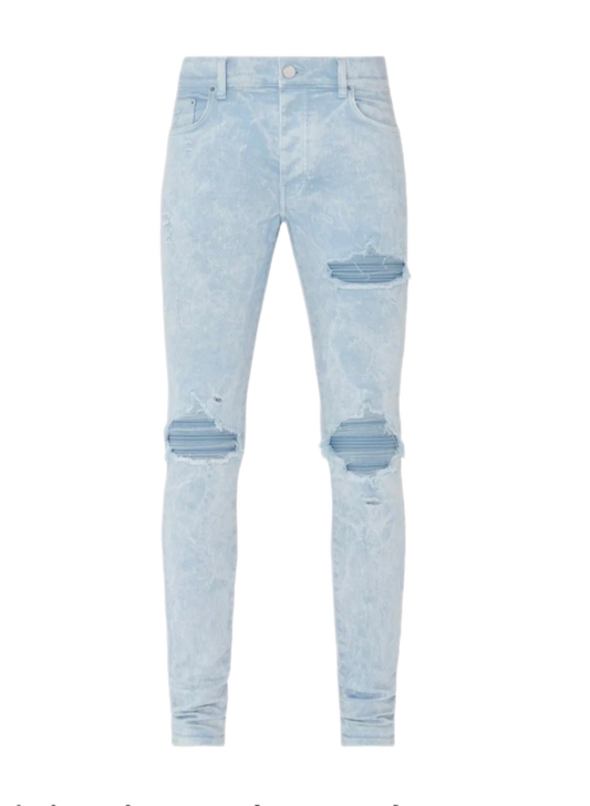 Amiri Jeans MX1 Mineral Wash Baby Blue