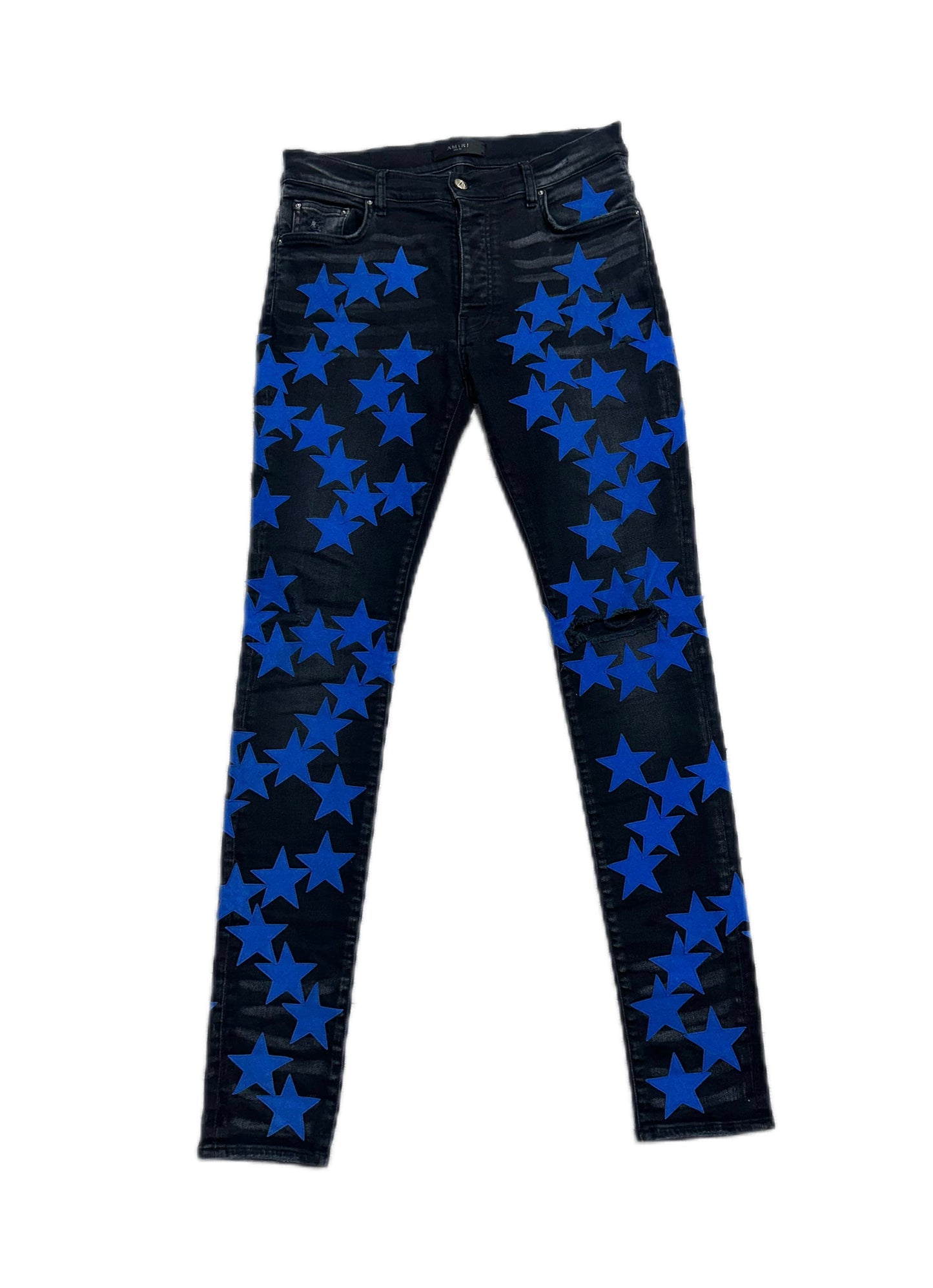 Amiri Jeans Chemist Blue Star Aged Black (PREOWNED) Size:32