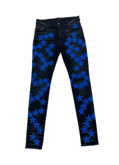 Amiri Jeans Chemist Blue Star Aged Black (PREOWNED) Size:32