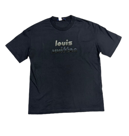 Louis Vuitton Bead Embroidered T-Shirt Black (PREOWNED)