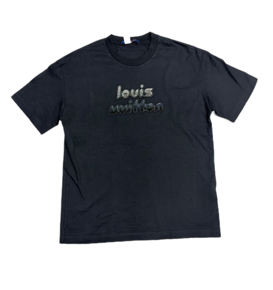 Louis Vuitton Bead Embroidered T-Shirt Black (PREOWNED)