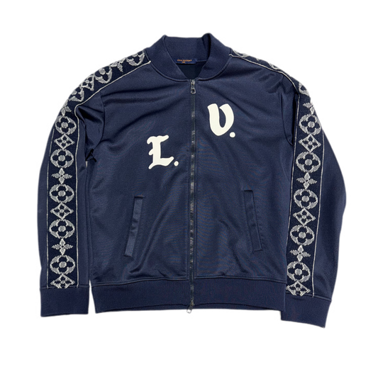 Louis Vuitton Flowers Track Jacket Navy (PREOWNED)