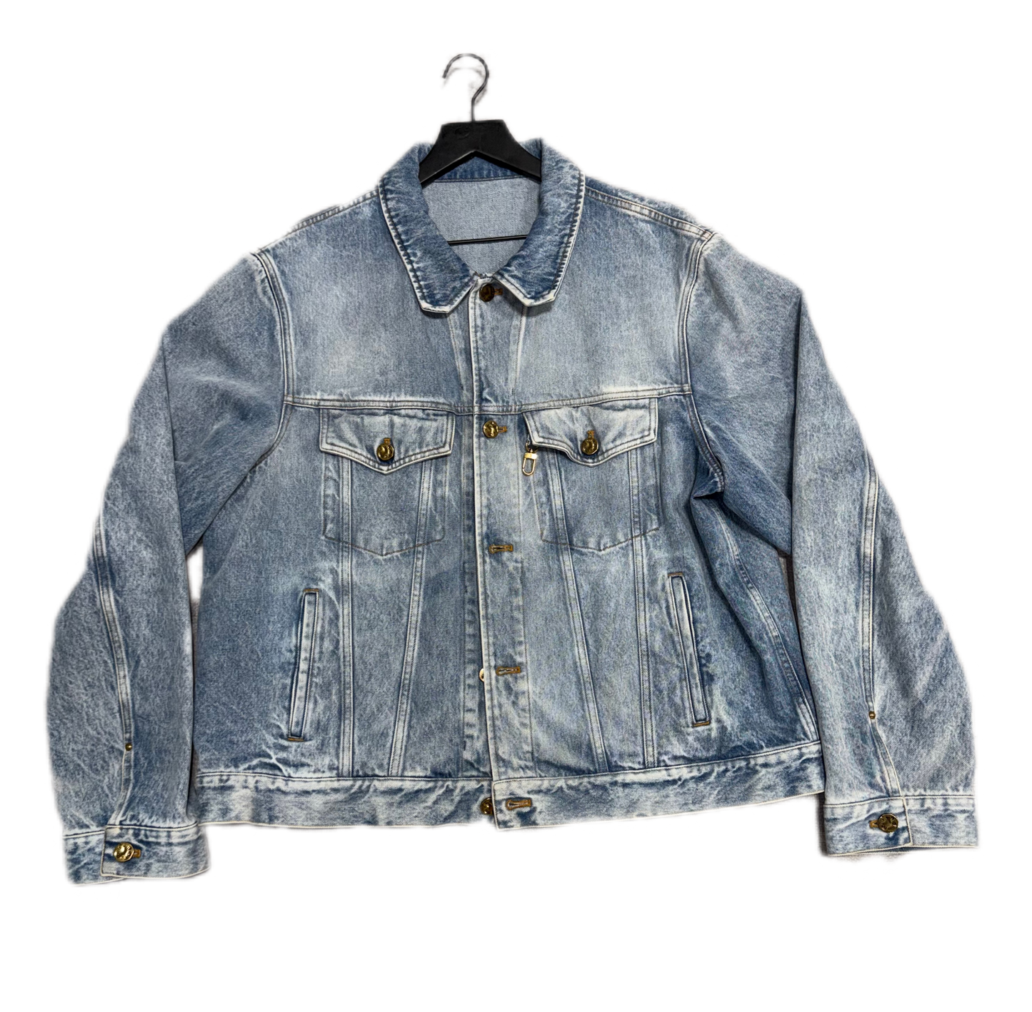 Louis Vuitton Staples Edition DNA Jean Jacket Light Blue (PREOWNED)