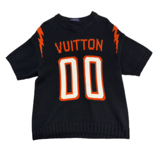 Louis Vuitton Knitted Football Jersey Black (PREOWNED)