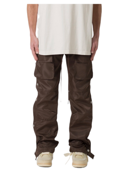 Mnml Snap Front Cargo Pants Brown