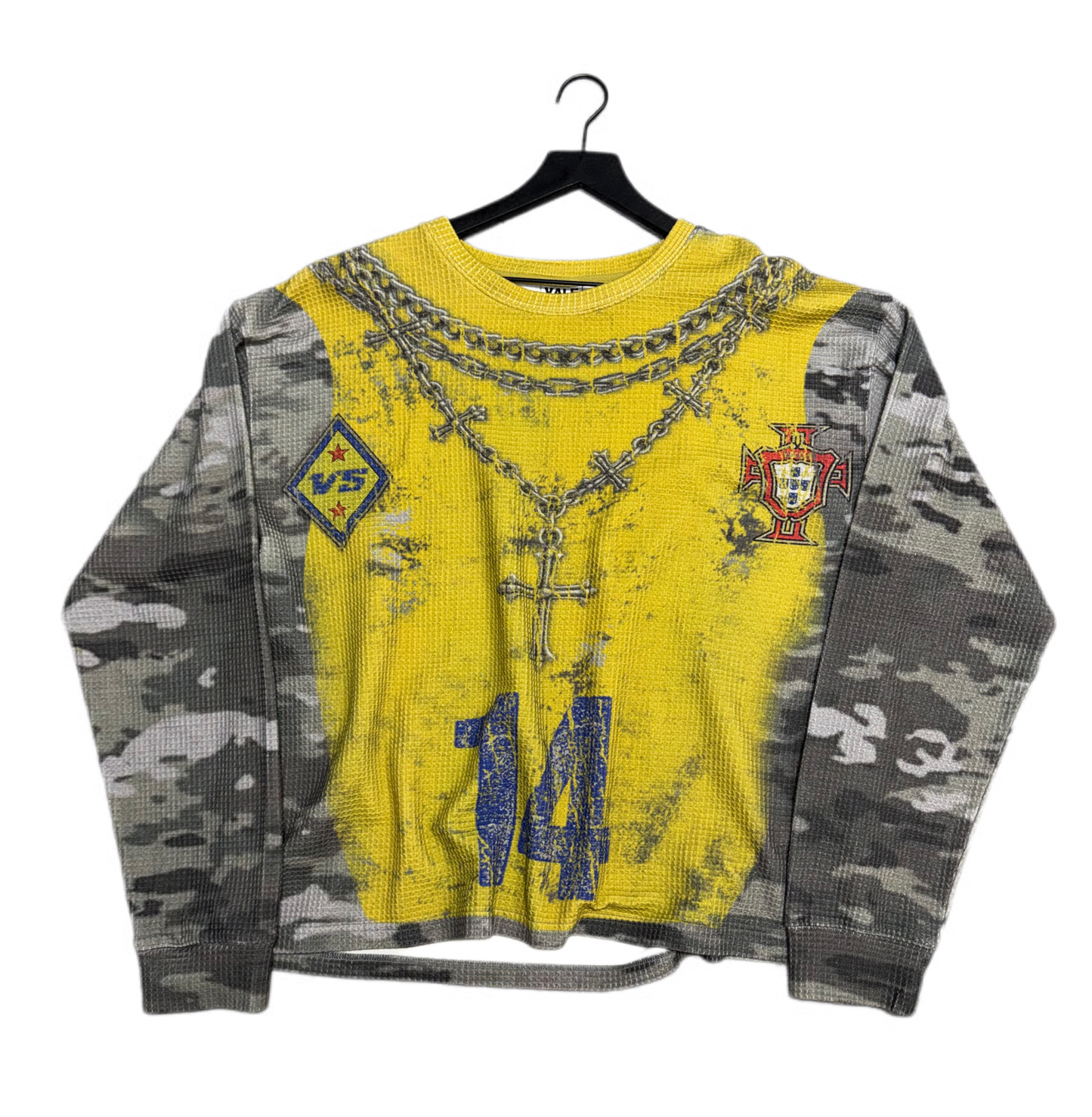 Vale Forever Camo Futball Long Sleeve Thermal Yellow/Grey (PREOWNED)