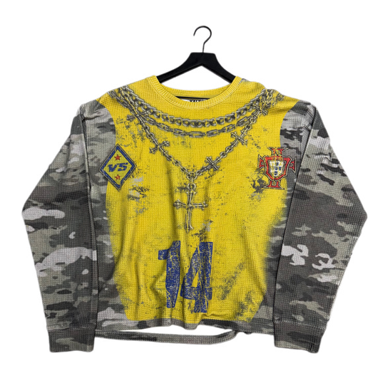 Vale Forever Camo Futball Long Sleeve Thermal Yellow/Grey (PREOWNED)