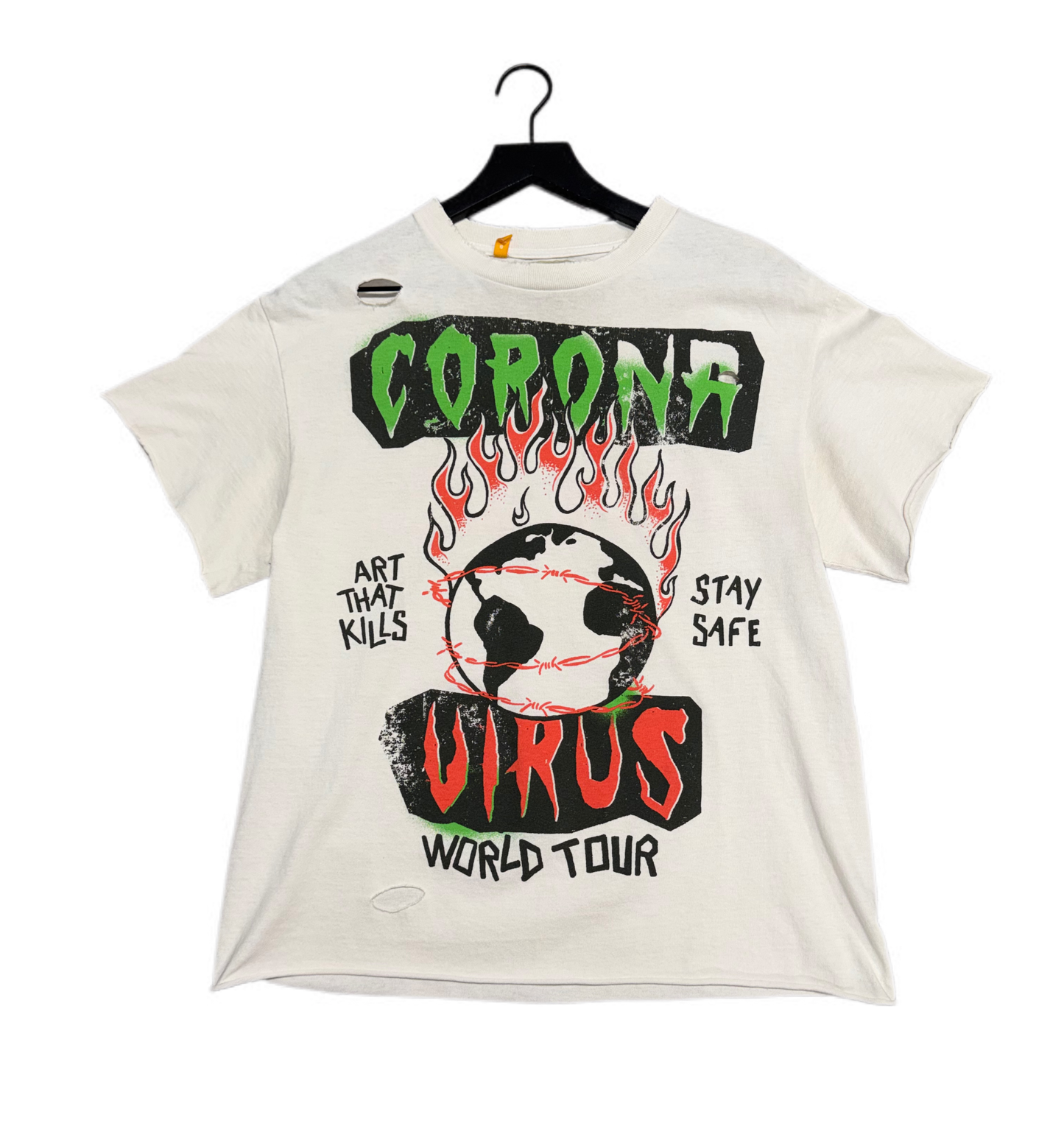 Gallery Dept Corona Virus World T-Shirt White (PREOWNED)