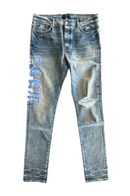 Amiri Jeans TGCW Distressed Clay Indigo/Blue