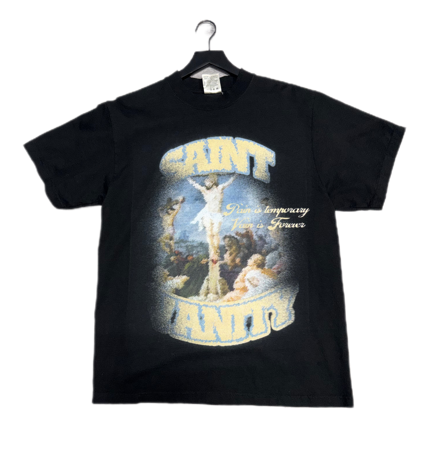 Saint Vanity Blurry Cross T-Shirt Black (PREOWNED)
