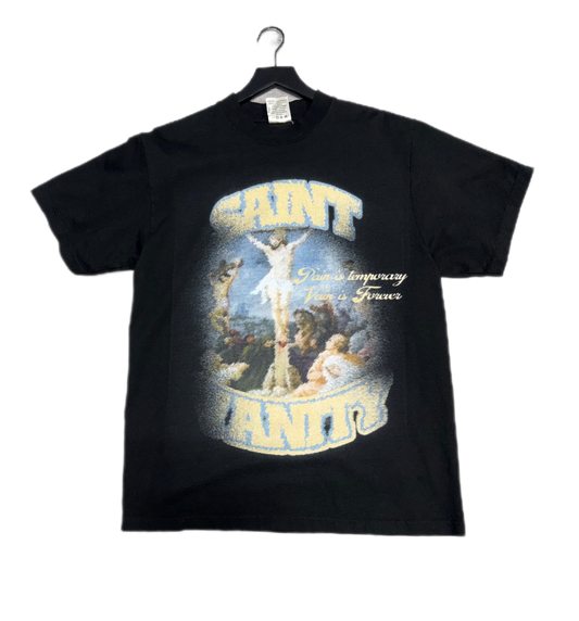 Saint Vanity Blurry Cross T-Shirt Black (PREOWNED)