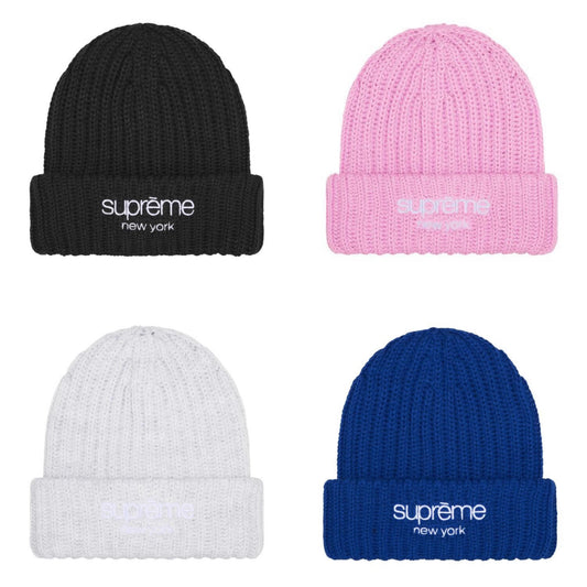 Supreme Chunky Rib Classic Logo Beanie