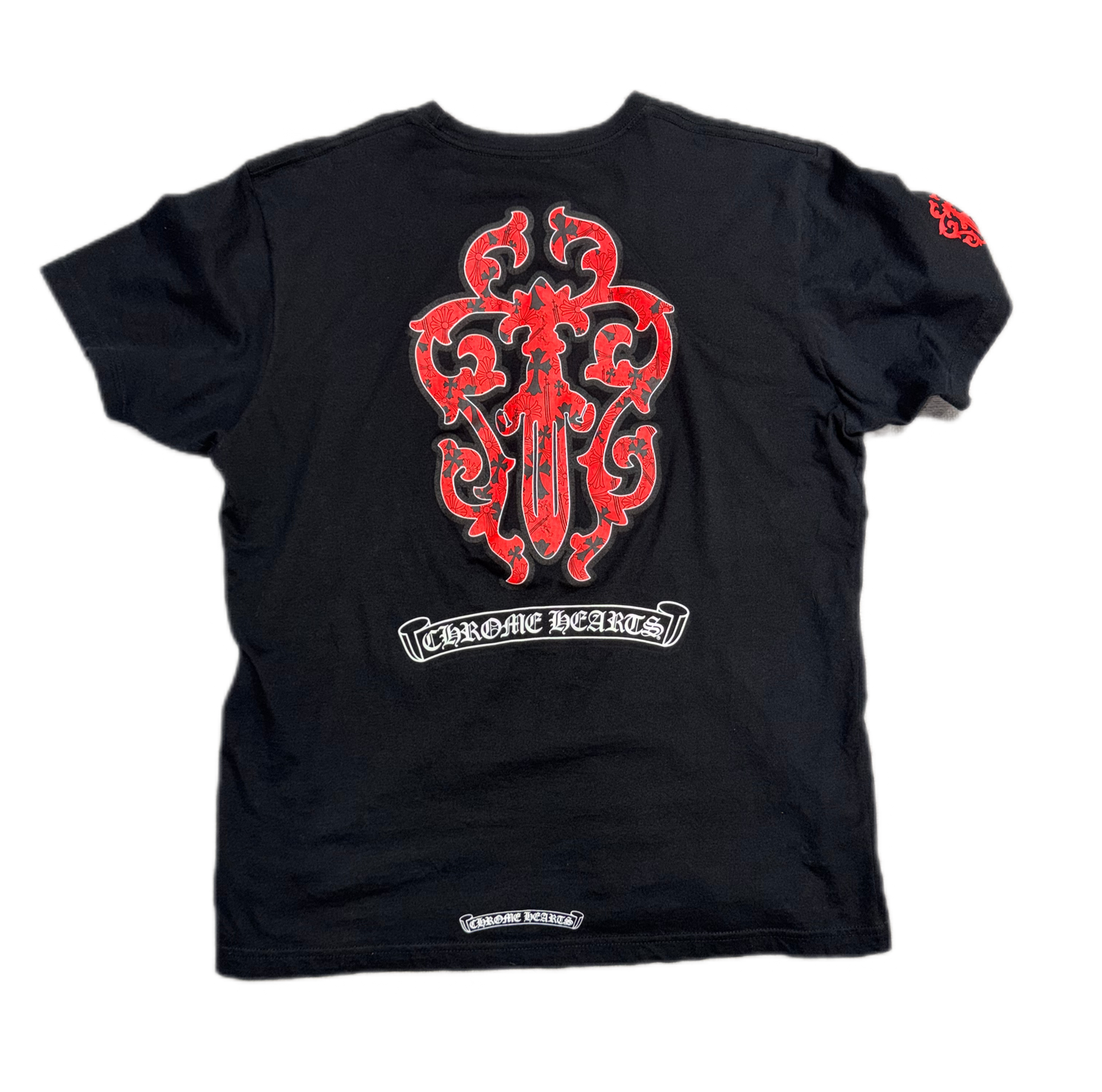 Chrome Hearts Dagger T-Shirt Black/Red (PREOWNED)
