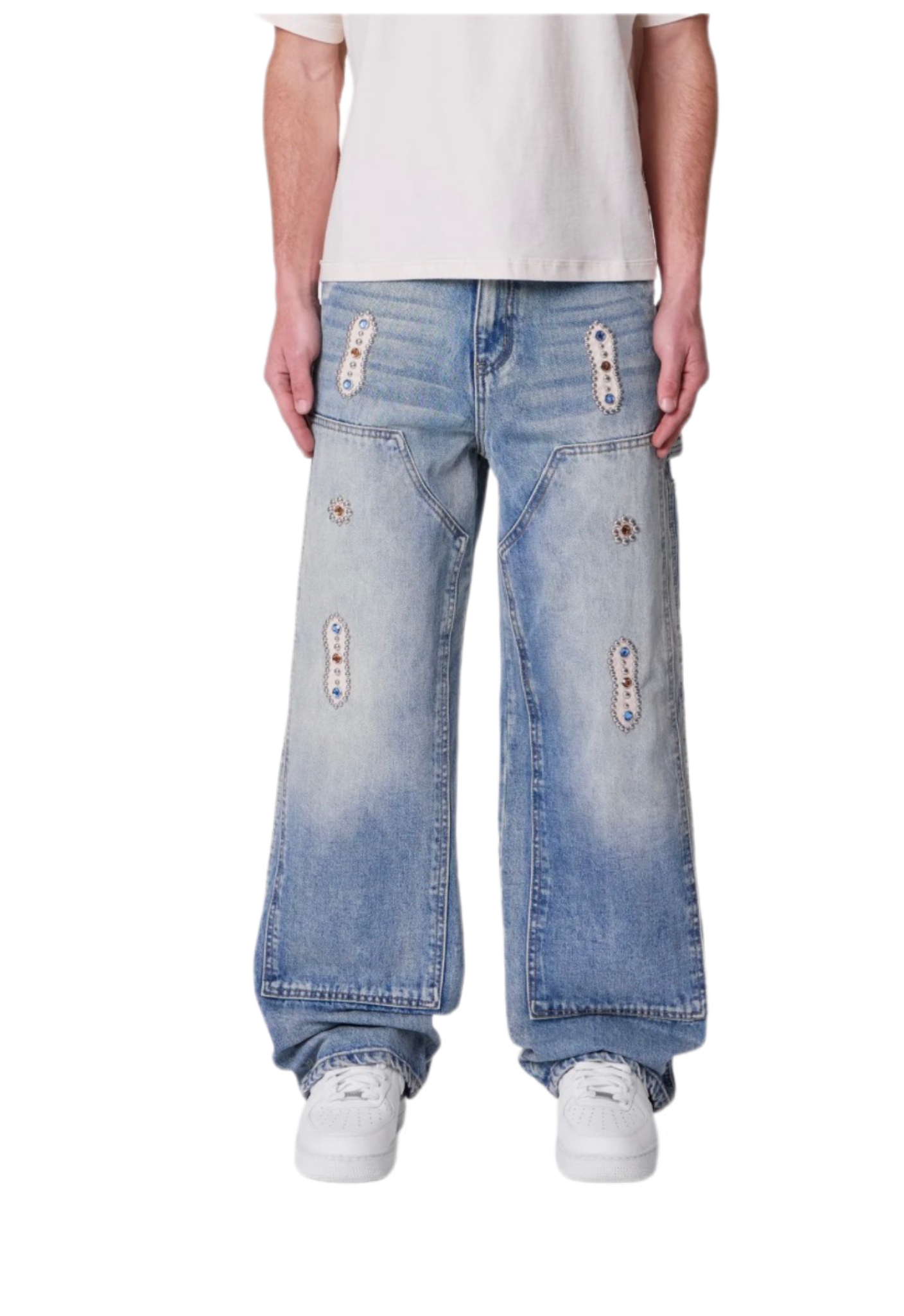 MNML V734 Western Jewel Jeans Blue