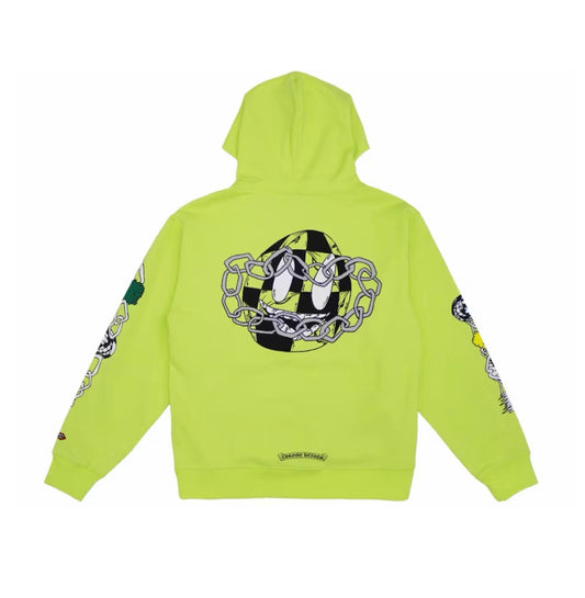 Chrome Hearts Matty Boy Link Hoodie Lime Green