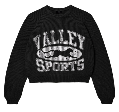Vale Forever Fisherman Knit Sweater Black