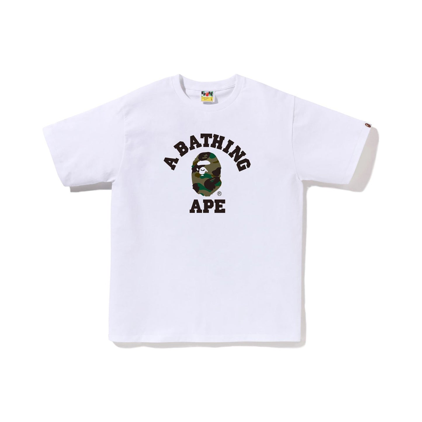 Bape 1st Camo College T-Shirt White/Black/Camo