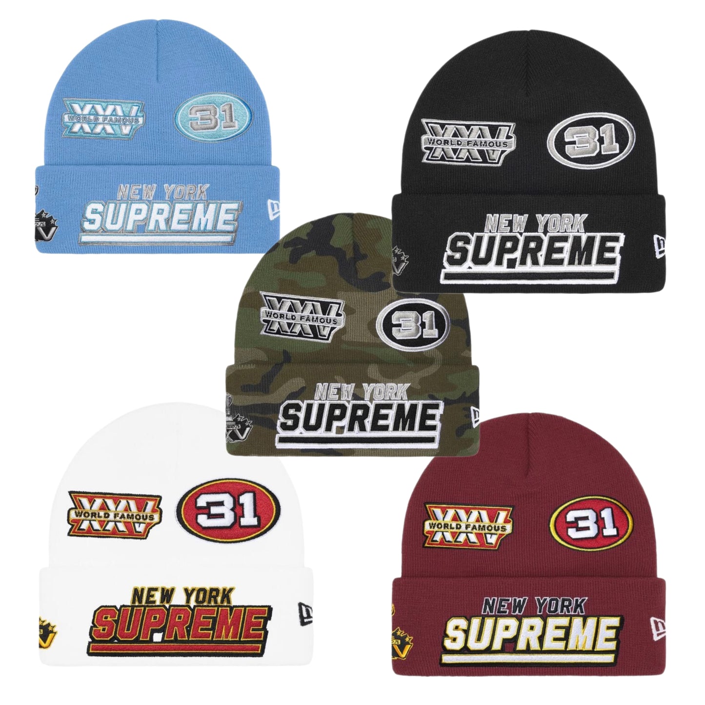 Supreme New Era Football Beanie