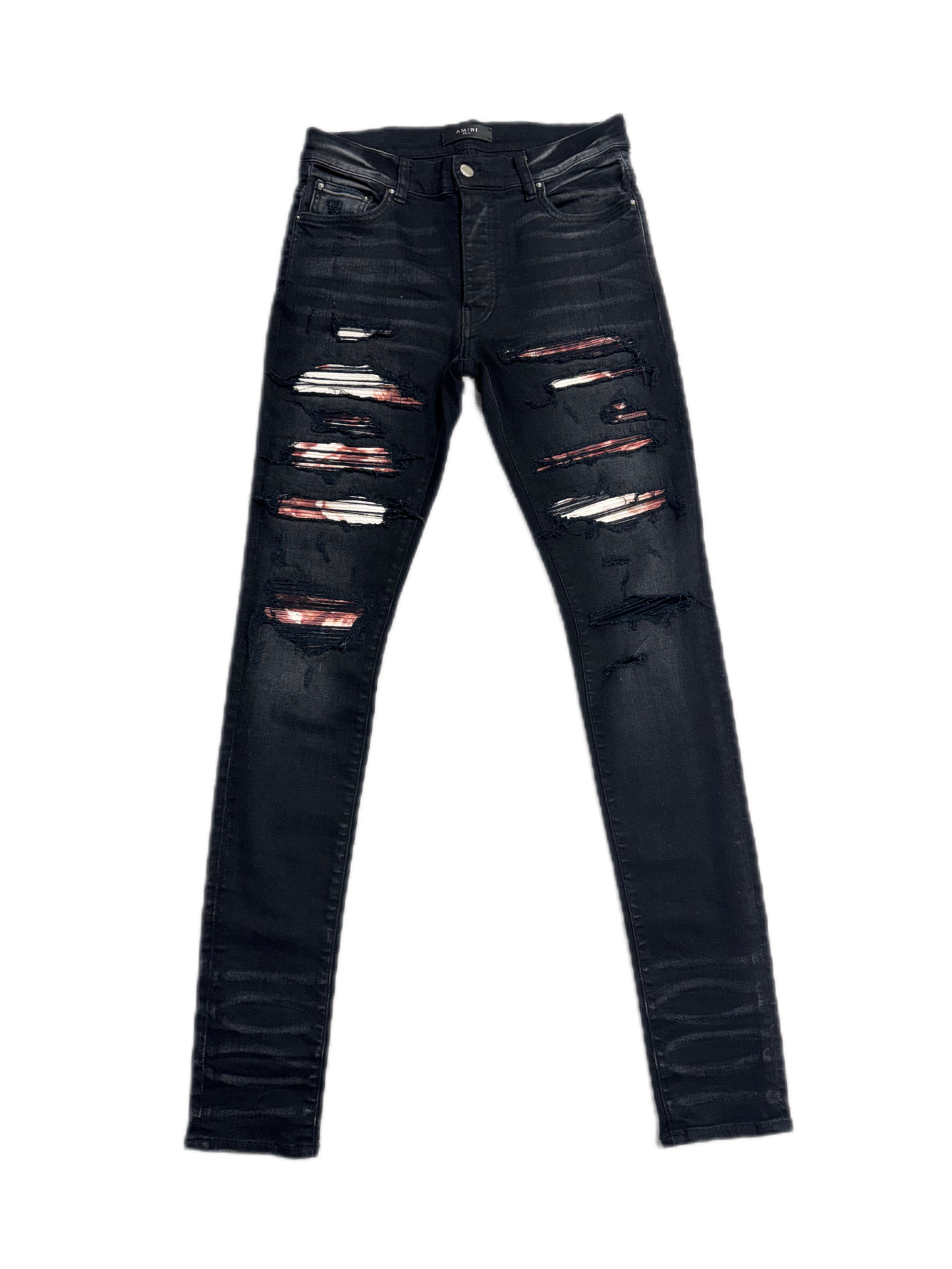 Amiri Jeans Thrasher Tie Dye Aged Black (PREOWNED)