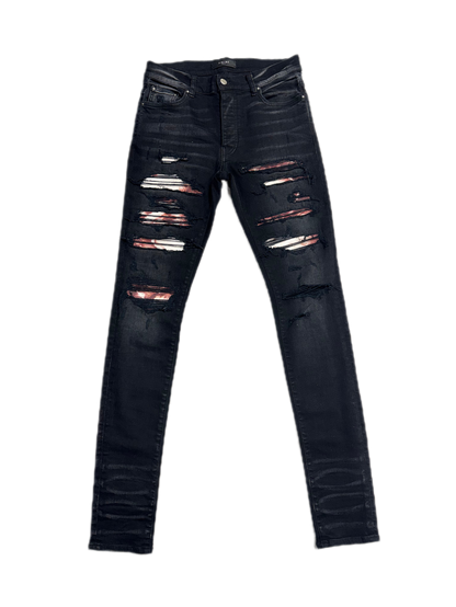 Amiri Jeans Thrasher Tie Dye Aged Black (PREOWNED)