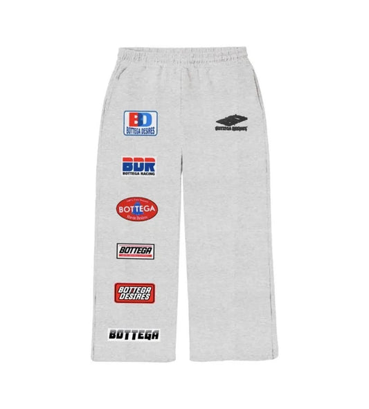 Bottega Desires Patches Sweatpants Grey