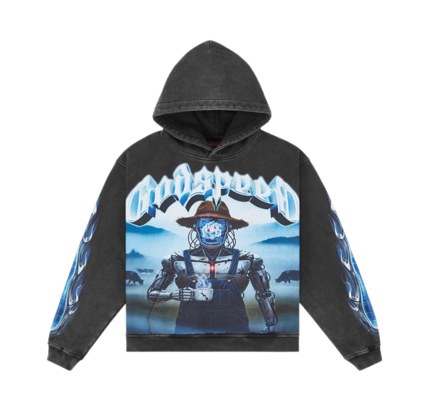 Godspeed Aura Farm Hoodie Black