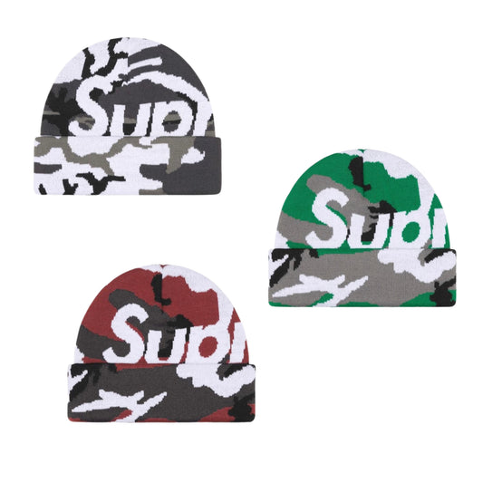 Supreme Camo Big Logo Beanie