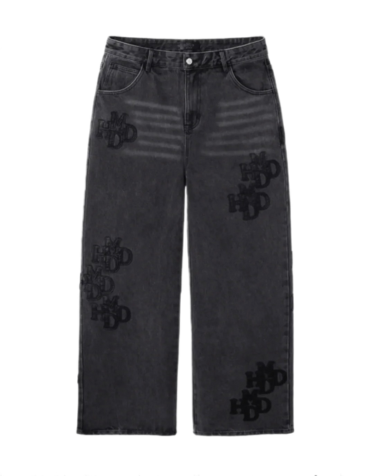 Happy Memories Dont Die Pants Double Black Patch Black