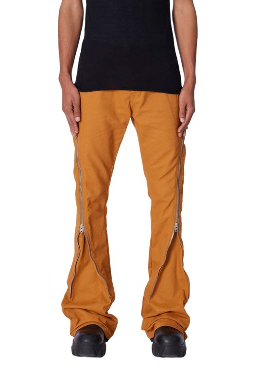 MNML D519 Zipper Flare Jeans Orange