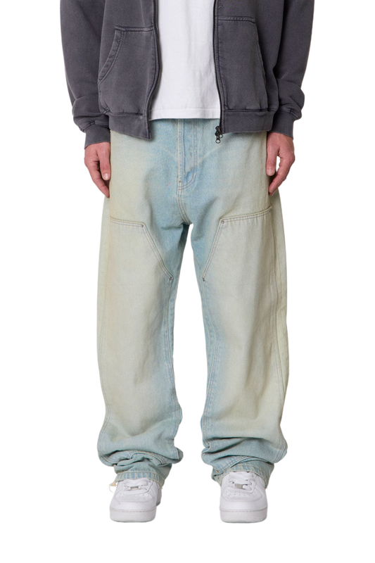 MNML West Double Knee Jeans Blue