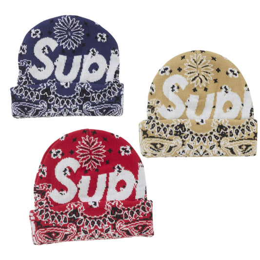 Supreme Bandana Big Logo Beanie