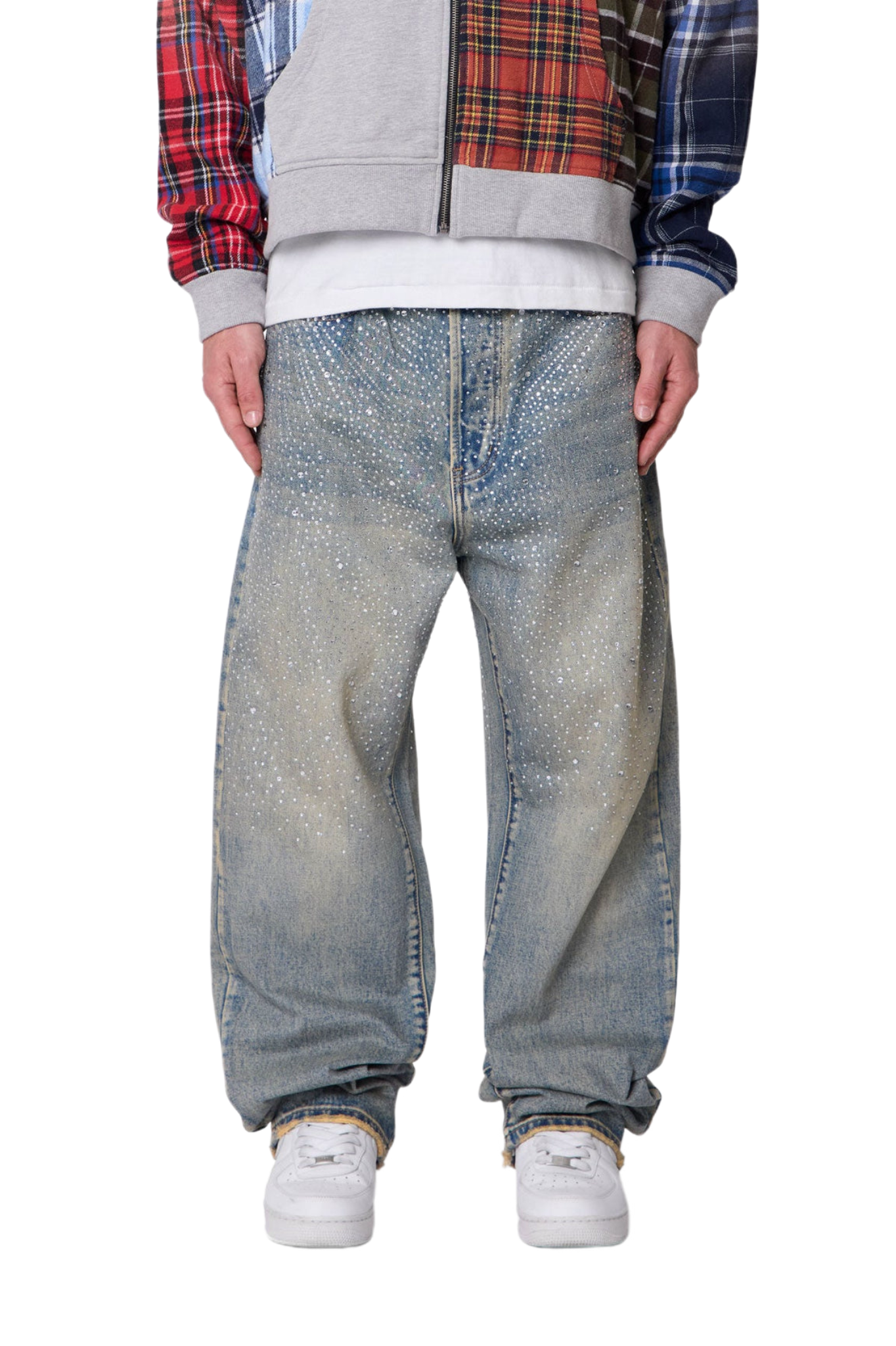 MNML Ultra Baggy Gem Jeans Blue