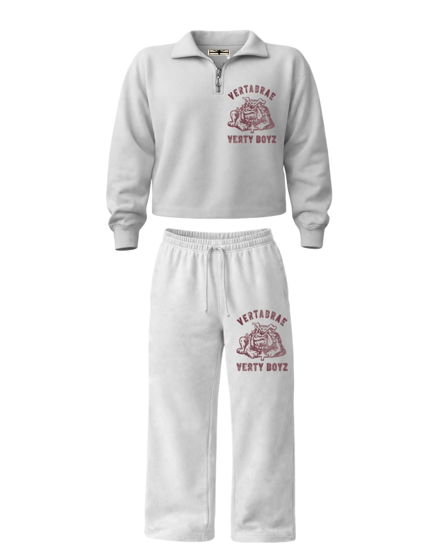 Vertabrae Sandlot Sweatsuit White